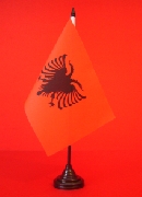 Albania Table Flag 150mm x 230mm